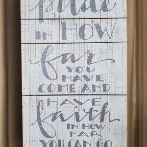 Have Faith Rustic Wooden Wall Art